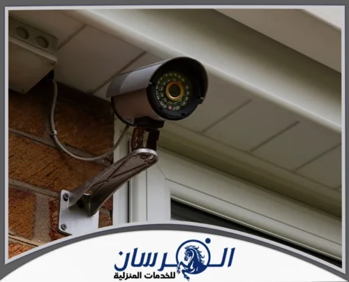 أهمية شركة تركيب كاميرات بضرما 0574301418 شركة الفرسان كاميرات مراقبة خارجية مثبتة على الواجهة لرصد المداخل والزوايا المكشوفة